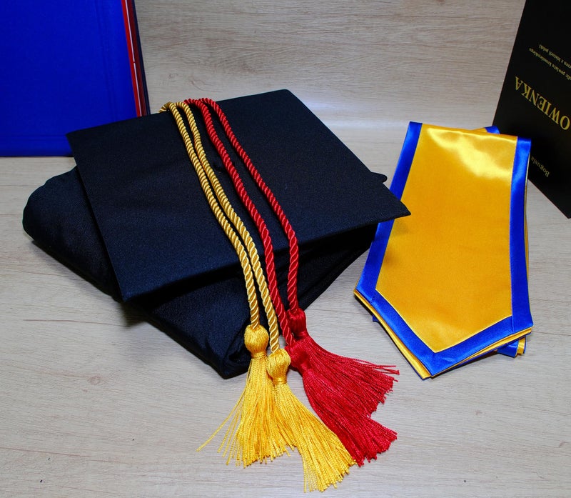 UIALECG Double Graduation Honor Cords - Red and Gold,68" Long - Image 3